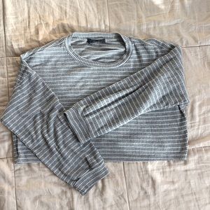 Soft Striped Crop Top